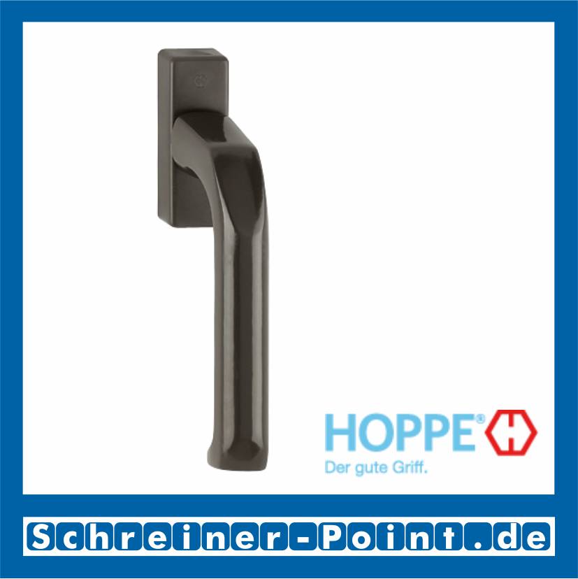 Hoppe London Aluminium Fenstergriff F8019 graubraun beschichtet 013/U34, 6583033, 6573950, 6956890